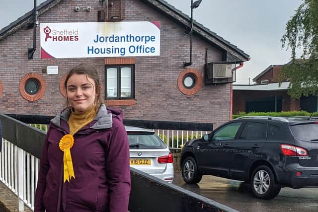 Coun Sophie Thornton has called for CCTV at Jordanthorpe housing office to be upgraded after a firework was thrown at a baby in a pram on Batemoor Road.