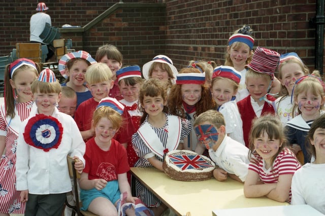 Quarry View Infants School party was in the picture on the anniversary of VE Day in 1995. Can you spot someone you know?