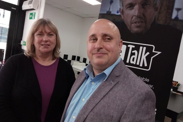 Vanessa Ford, director, and David Townend, volunteer, both of Doncaster Samaritans pictured in 2019