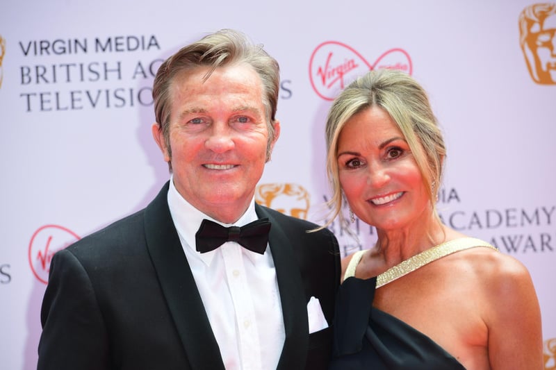 Bradley Walsh and partner Donna Walsh pose for the cameras.