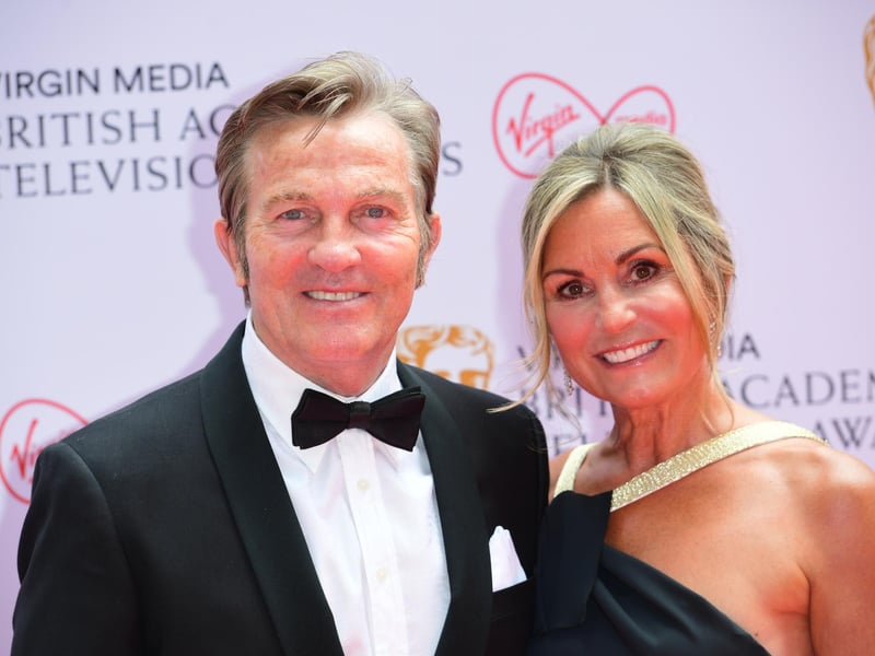 Bradley Walsh and partner Donna Walsh pose for the cameras.