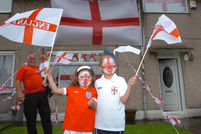 These supporters got right into the spirit of the occasion and decorated their house for the World Cup. Does this bring back memories?