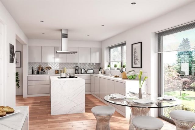 The kitchen will be fitted with the latest appliances and will offer tremendous views over the private garden out the back.