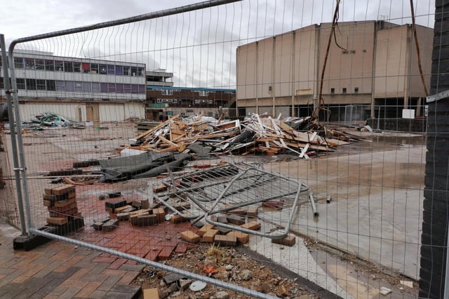 The area to the rear of the ABC Cinema has been cleared.