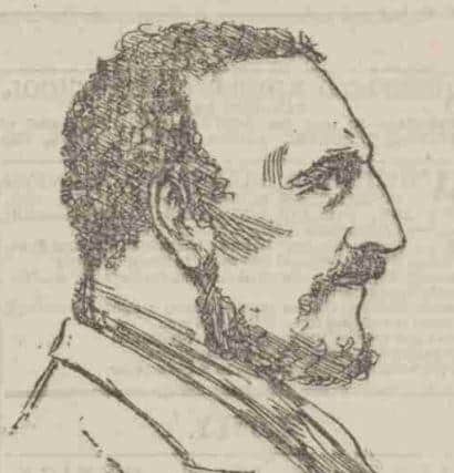 Henry Hobson, pictured in the Sheffield Evening Telegraph on July 25, 1887