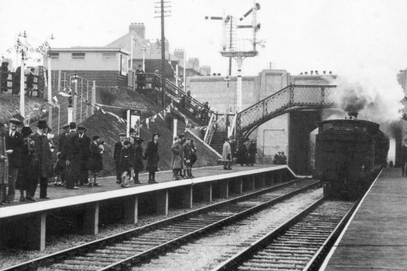 A May 1937 scene showing the opening Of Seaburn Railway Station. Photo: Bill Hawkins
