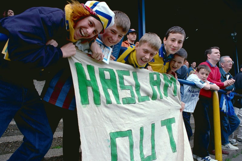 Fans make their feelings known on how Keith Haslam is running Mansfield Town Football Club as the situation became ever more bitter.