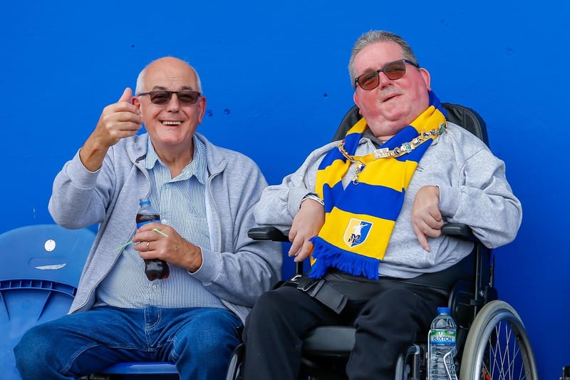 Stags fans before the 1-1 draw with Rochdale.