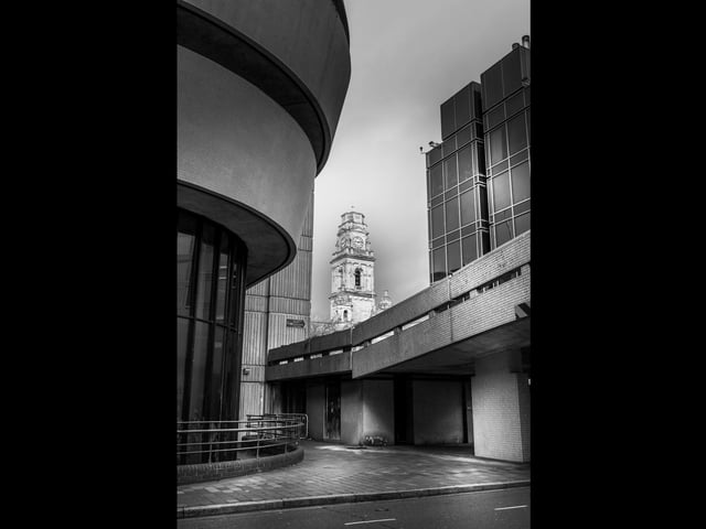 View through to the Portsmouth Guildhall Tower.
Picture: Raymond Clarke
