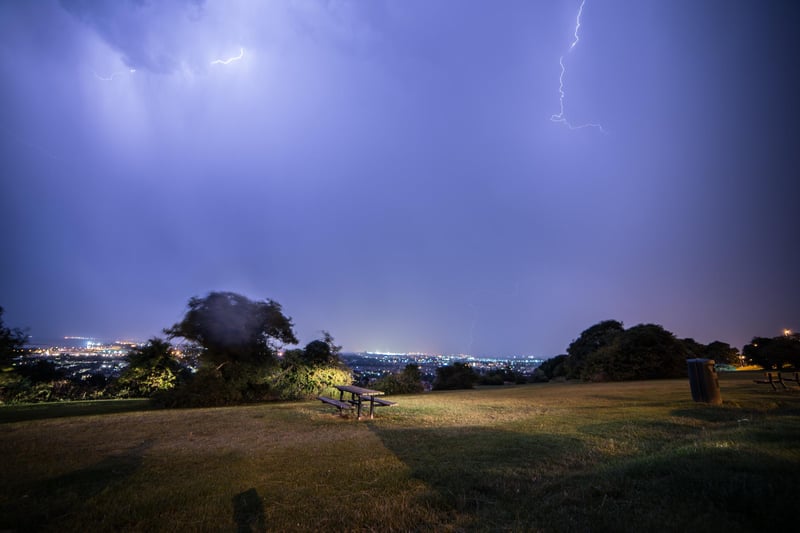 Taken from Portsdown hill as a storm rolled in over the Solent