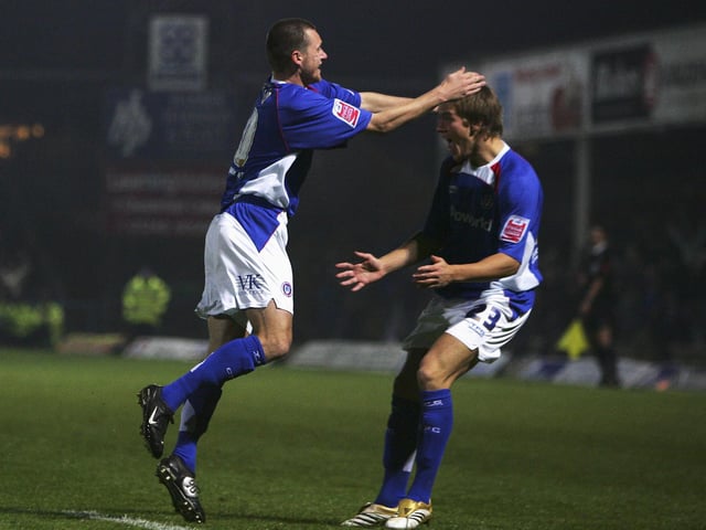 Colin Larkin is one the rare breed of players who moved directly from one club to the other. After a three season spell with Mansfield, between 2002 and 2005, Larkin moved up the A617 after an apparent fall-out with Mansfield boss Carlton Palmer.