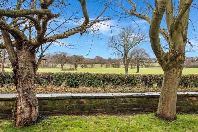 There are beautiful countryside views from the property.