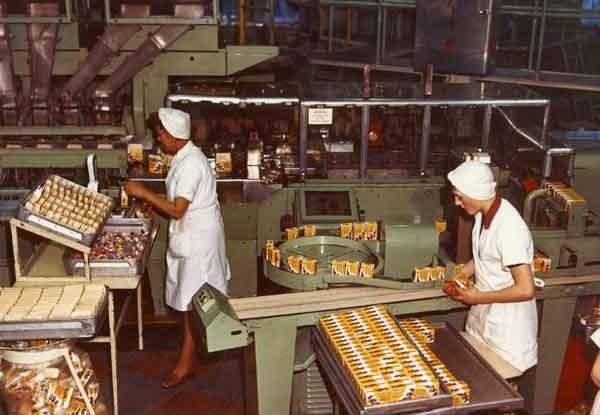 Sweets are packed ready for dispatch.