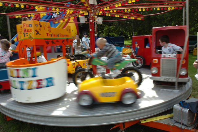 The thrill of a fairground ride.