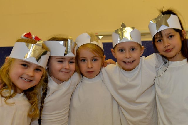 Stars of the St Helens Primary Nativity.