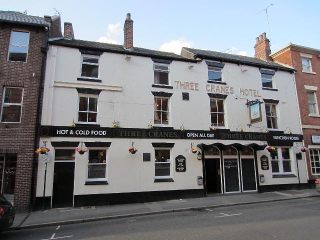 The Three Cranes Hotel was situated at 74 Queen Street and despite shutting for several years it has now reopened under new management