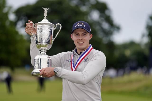 Prime Minister Boris Johnson says Matt Fitzpatrick has made the whole country proud, after the Sheffield golfer won the US Open.. Matthew Fitzpatrick, of England, poses with the trophy after winning the U.S. Open golf tournament at The Country Club, Sunday, June 19, 2022, in Brookline, Mass. (AP Photo/Charles Krupa)