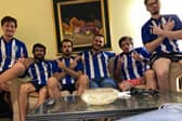 Joaquin Villanueva, first on the left, is at the centre of a Sheffield Wednesday-mad supporter base 7,000 miles from Hillsborough, in Buenos Aires.