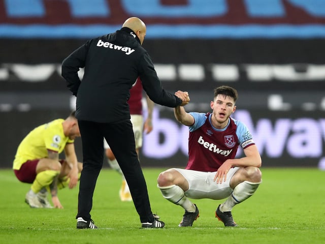 West Ham boss David Moyes has said that Chelsea and Manchester United have not contacted the Hammers about a move for midfielder Declan Rice after both clubs were linked with the England international. (Amazon)