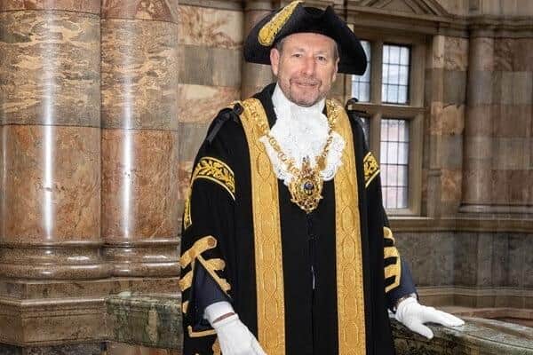 Coun Colin Ross, Sheffield Lord Mayor, seen here in his full formal regalia, is stepping down from SheffieldCtiy Council. Picture: LDRS