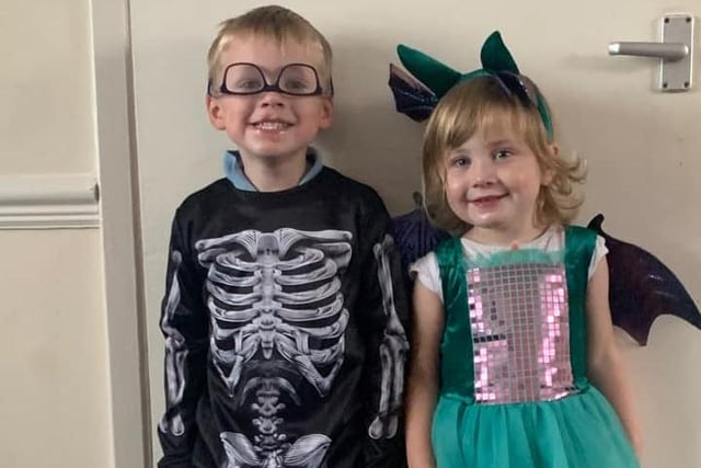 Ethan and Lilly-Grace are ready for some frightening fun!