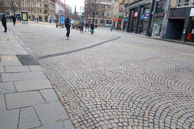 The former engineer slammed 'atrocious workmanship' to the pavements up and down Fargate.