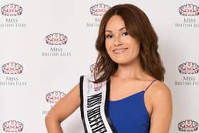 Natalie will be up against 49 other finalists for the Miss British Isles crown.