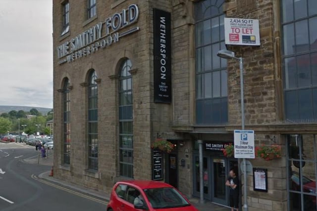The Smithy Fold, Unit 11 Howard Town Shopping Park, Victoria St, Glossop SK13 8HS. This popular pub was awarded a full rating of 5.