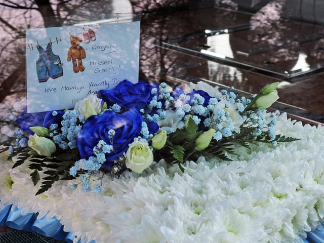 Funeral of Keigan O'Brien at St Laurence's Church, Adwick-le-Street. Picture: NDFP-20-03-20 O'Brien 9-NMSY