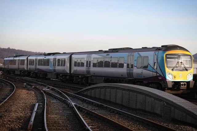 A TPE train - the rail operator is warning passengers that its services across the North will be hit by RMT union strike action on Sunday (May 8)