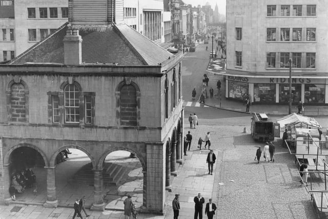 Here's an August 1966 view of King Street from Shields Market.