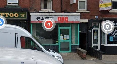 East One, on Ecclesall road offer a wide range of dishes from all over Asia, dishes from Japan, Thailand, Vietnam and China and have also received a five star food hygiene rating.
