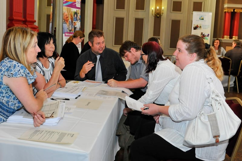 Employers from the care sector took part in a speed networking session at the Grand Hotel to give job seekers a chance to meet them. Can you spot someone you know from this 2014 event?