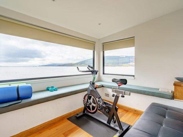Guests can keep fit in the gym.