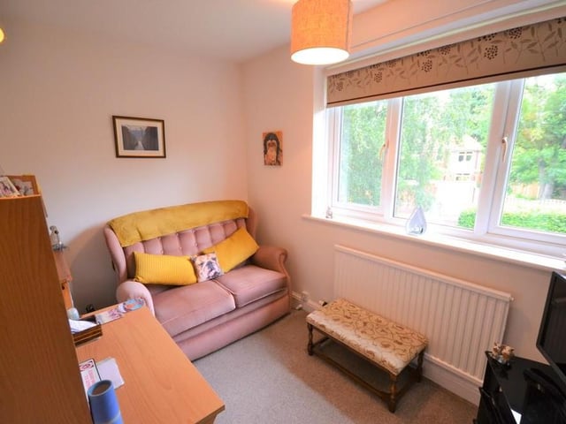 Bedroom 4 - This is a good sized single bedroom which is currently used as a tv room/study, having various power sockets, central heating radiator, phone socket and a nice view from a front facing UPVC double glazed window.