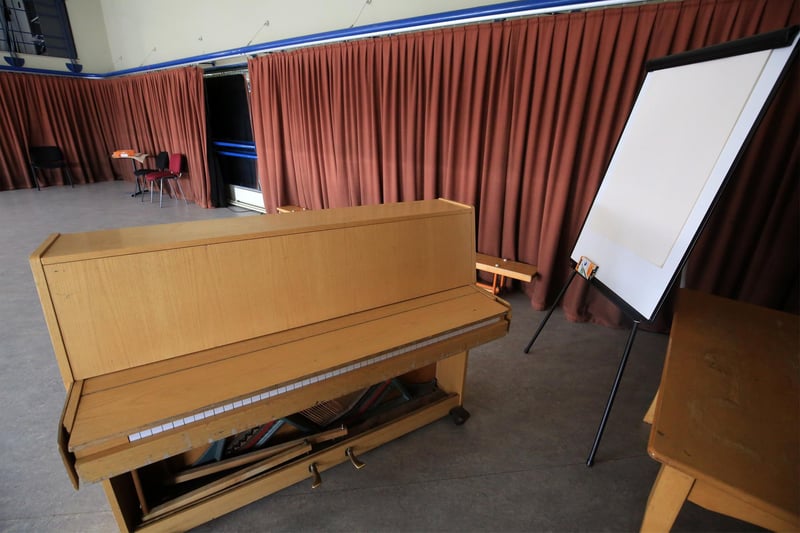 The rehearsing room for actors to practice performances.