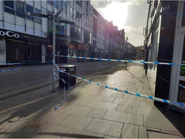 Doncaster's streets are deserted following a double murder.