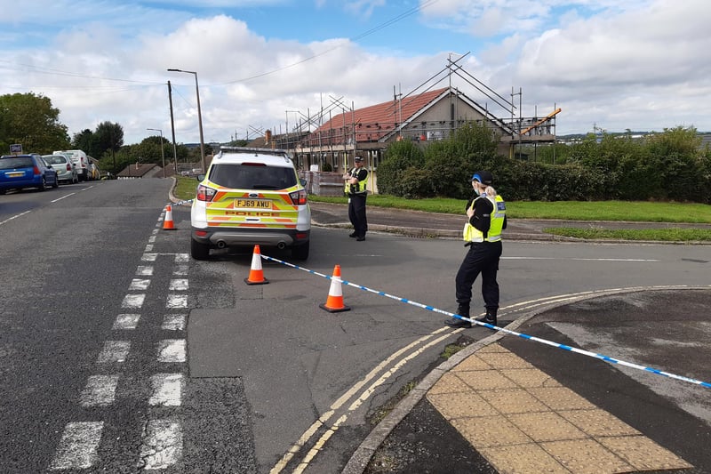 Police on the scene at today's serious inident in Killamarsh, near Sheffield