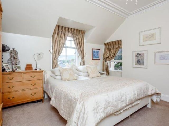 One of the four bedrooms in the property.