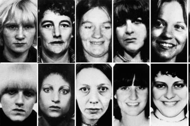 Victims of Peter Sutcliffe, the Yorkshire Ripper, who has died in hospital. PA