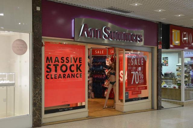 Ann Summers Four Seasons Shopping Centre, Mansfield in 2018