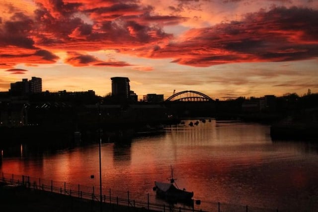 An iconic Sunderland view as the sun sets. Picture: Ian Maggiore.