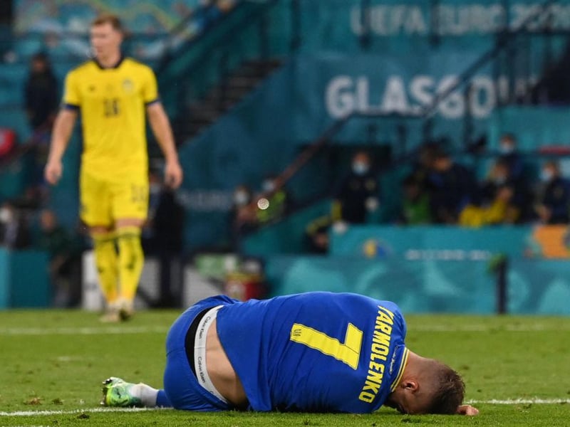 Burnley have entered the race to sign West Ham United attacker Andriy Yarmolenko this summer. (Ekrem Konur)
(Photo by PAUL ELLIS/POOL/AFP via Getty Images)