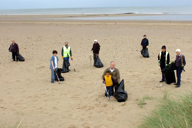 A clean-up day at Seaton Carew Beach brought volunteers along to help out, including four-year old Henry Moore and dad, Shane. Remember this?