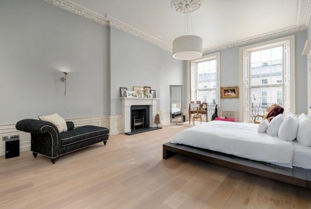 The entire first floor consists of a magnificent master suite, which boasts two dressing rooms and a stylish en-suite bathroom