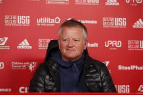Chris Wilder manager of Sheffield Utd: Simon Bellis/Sportimage