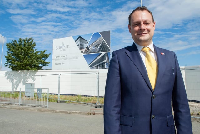 In August, it was confirmed Amazon was to open a 175,000 sq feet fulfilment centre in Sutton, creating more than 1,000 jobs. Coun Jason Zadrozny, Ashfield District Council leader, is seen at the site.