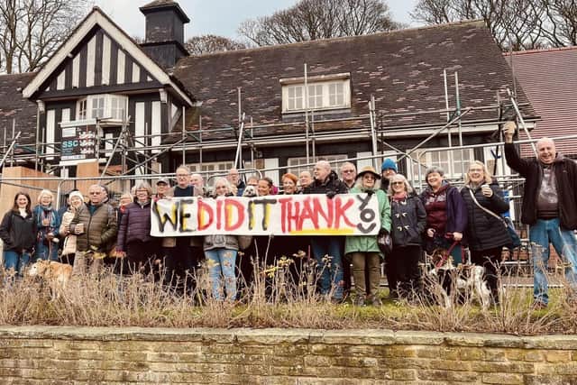 Campaigners who dedicated themselves to saving the Rose Garden Cafe, in Graves Park, celebrated today as it reopened for the first time in 148 days, ahead of Christmas. Photo by: Andy Kershaw