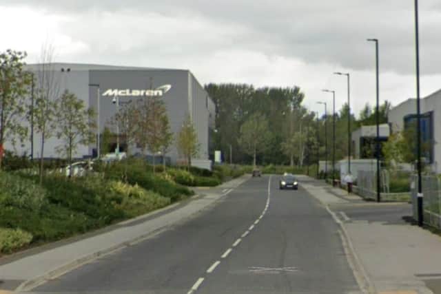 A man is in hospital with serious injuries following a crash on Selden Way at a 'car meet' of over 100 vehicles.