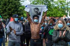A Black Lives Matter demonstration was held in Sheffield in the wake of George Floyd's murder.